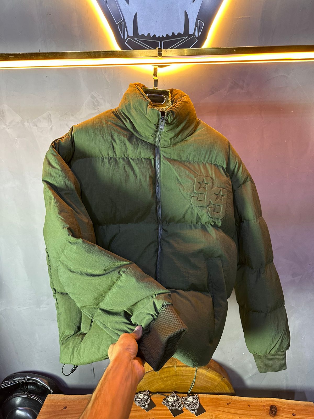 PUFER JACKET SIMPLE VERT 3997