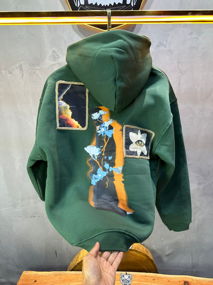 HOODIE SAW OVERSIZE GREEN 4989