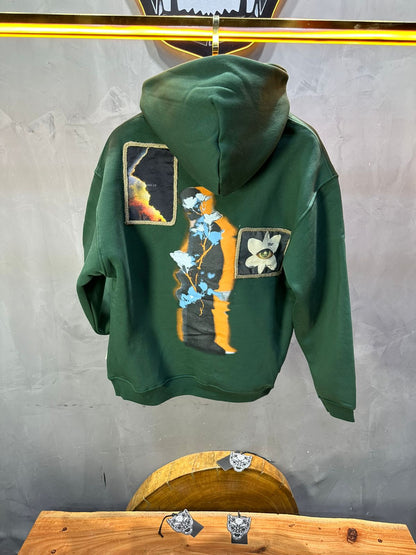 HOODIE SAW OVERSIZE GREEN 4989