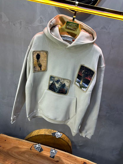 HOODIE SAW OVERSIZE BEIGE 4989