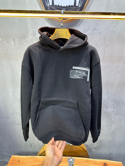 HOODIE SAW OVERSIZE BLACK 4995