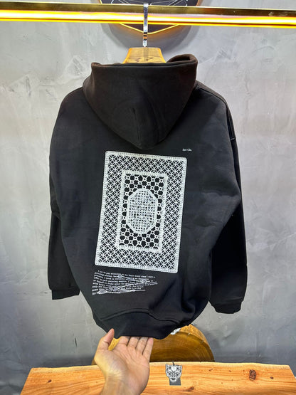 HOODIE SAW OVERSIZE BLACK 4995