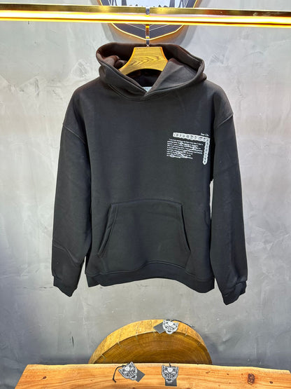 HOODIE SAW OVERSIZE BLACK 4995