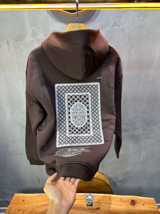 HOODIE SAW OVERSIZE BROWN 4995