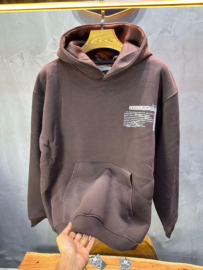 HOODIE SAW OVERSIZE BROWN 4995