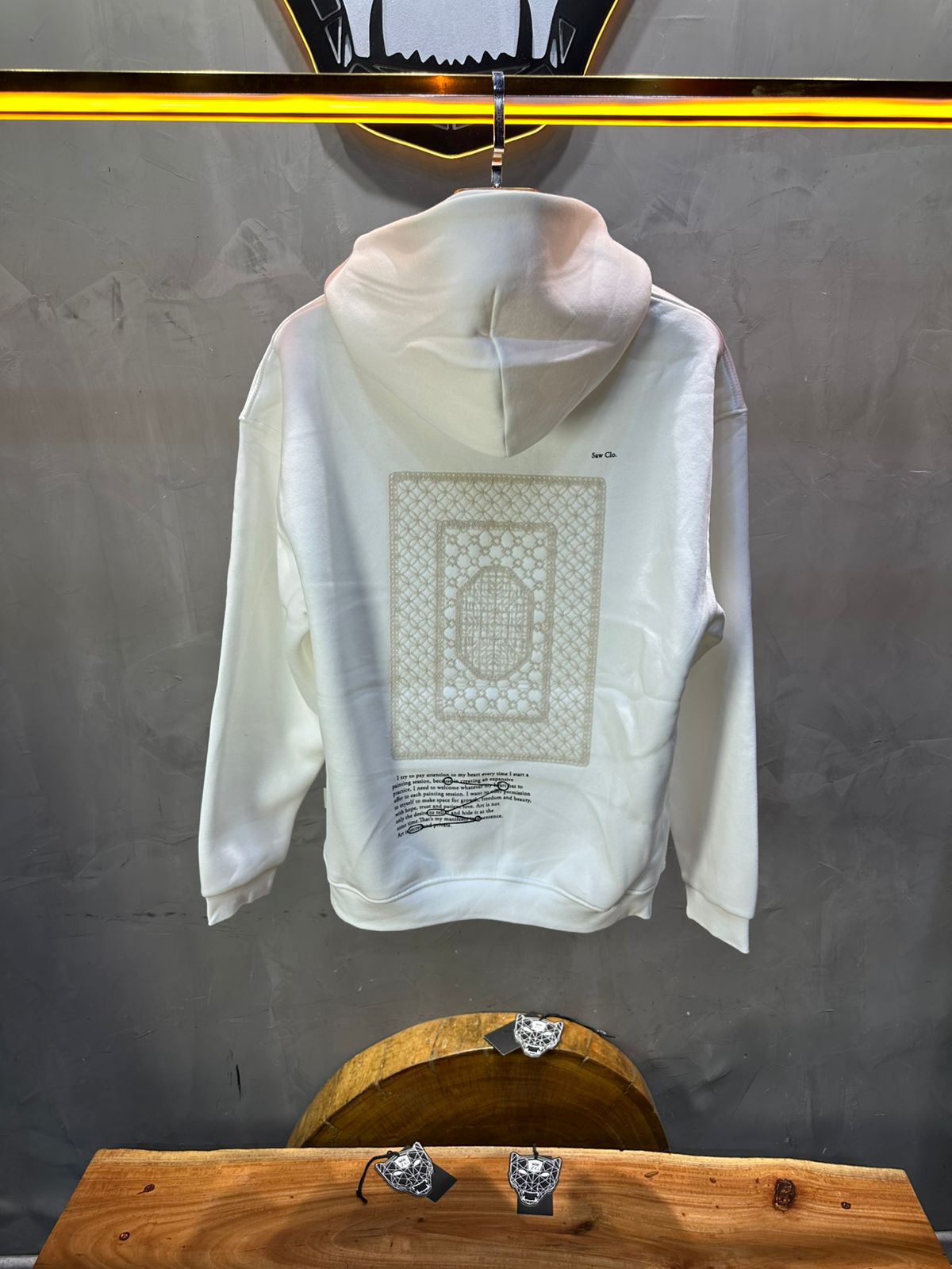 HOODIE SAW OVERSIZE WHITE 4995