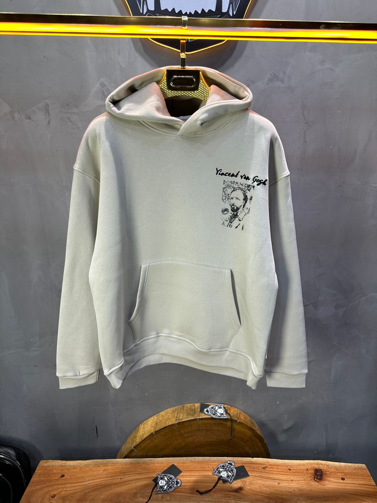 HOODIE SAW OVERSIZE BEIGE 4993