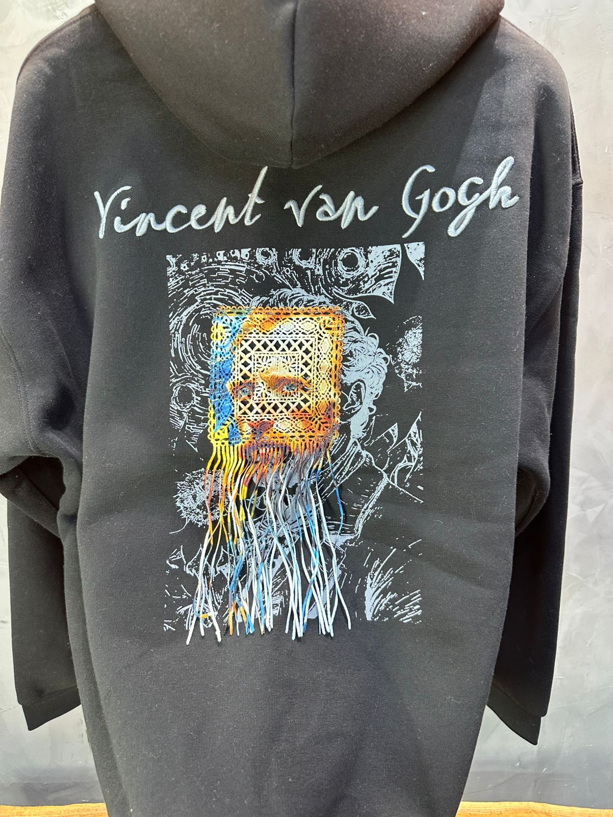 HOODIE SAW OVERSIZE BLACK 4973