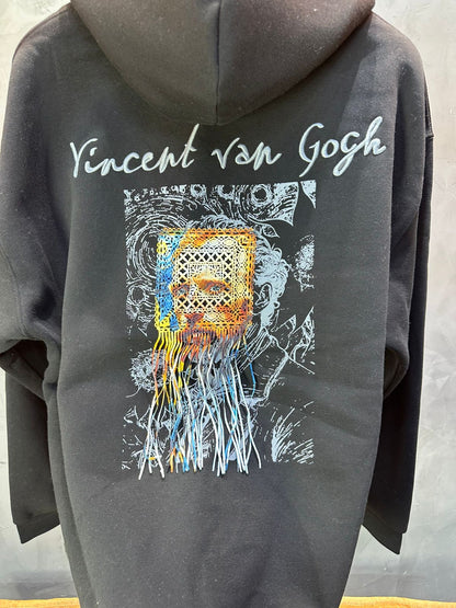 HOODIE SAW OVERSIZE BLACK 4973