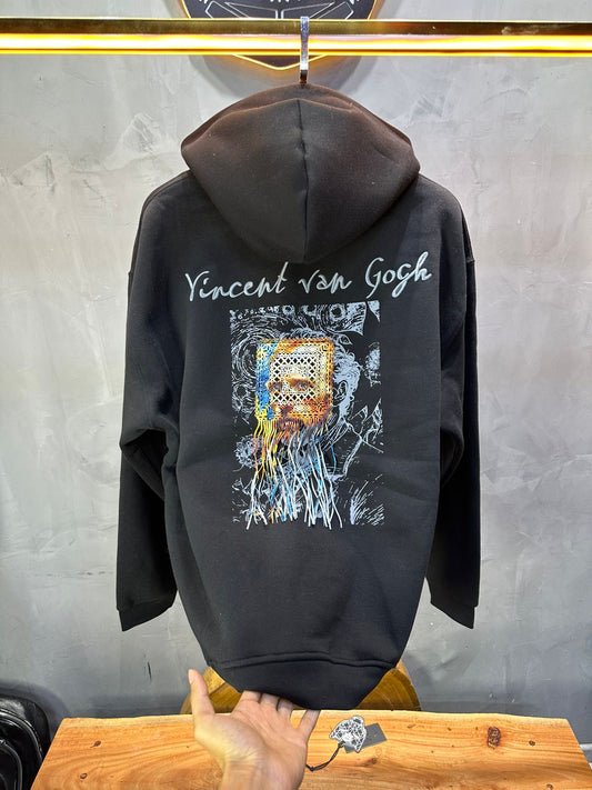 HOODIE SAW OVERSIZE BLACK 4973