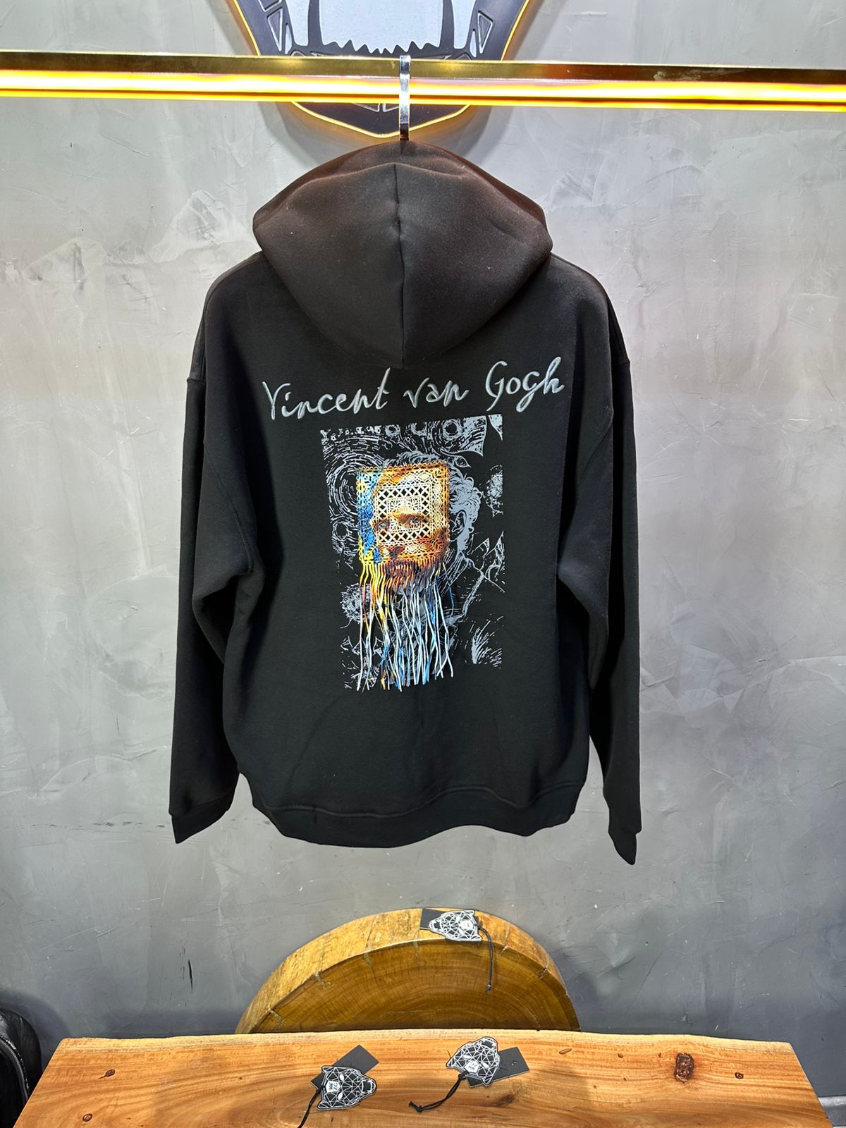 HOODIE SAW OVERSIZE BLACK 4973