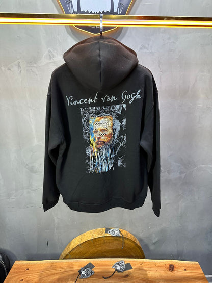 HOODIE SAW OVERSIZE BLACK 4973