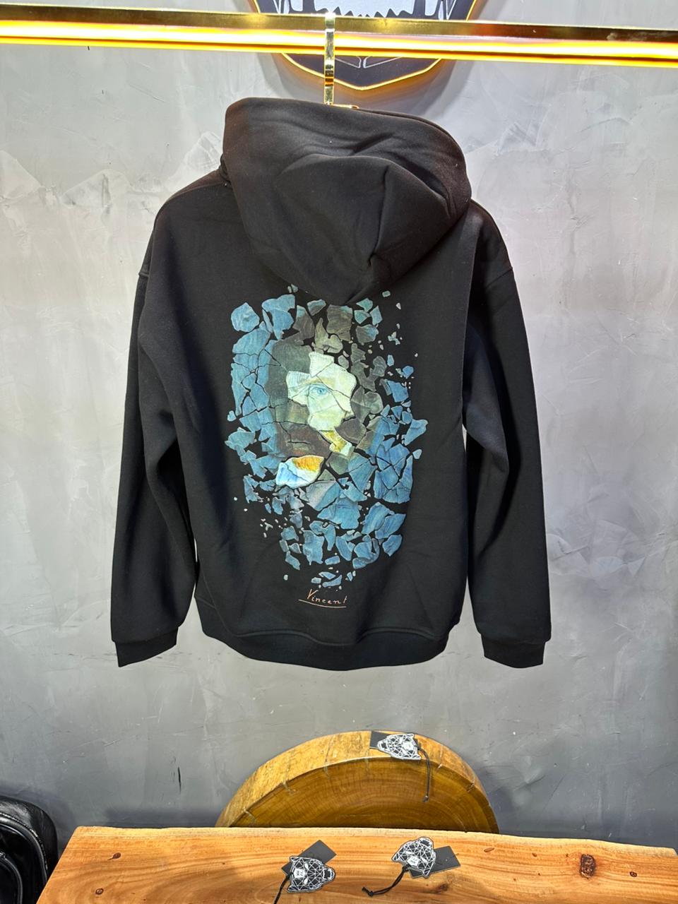 HOODIE SAW OVERSIZE BLACK 4998