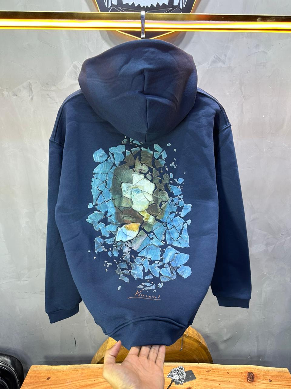 HOODIE SAW OVERSIZE BLUE 4998