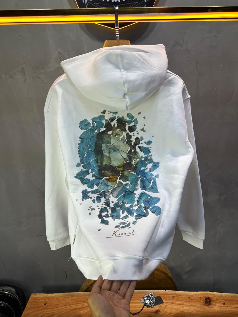 HOODIE SAW OVERSIZE WHITE 4998