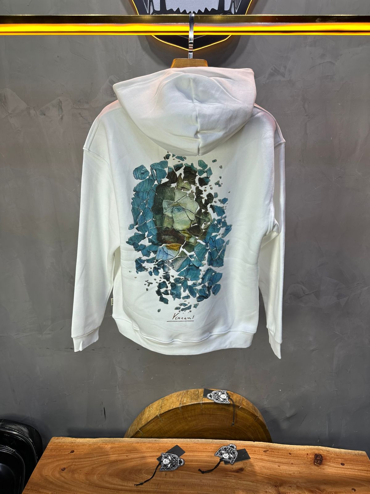 HOODIE SAW OVERSIZE WHITE 4998