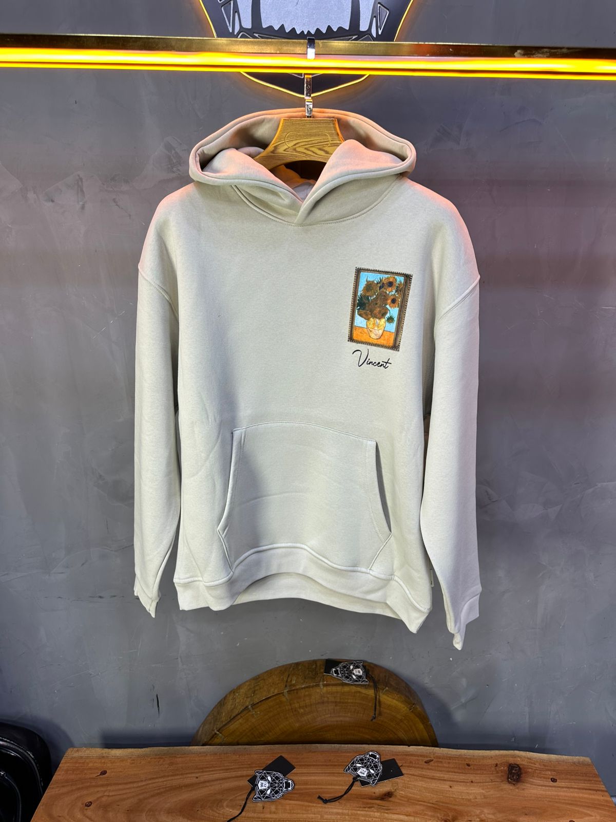 HOODIE SAW OVERSIZE BEIGE 4973