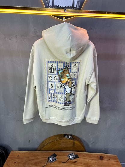 HOODIE SAW OVERSIZE BEIGE 4973