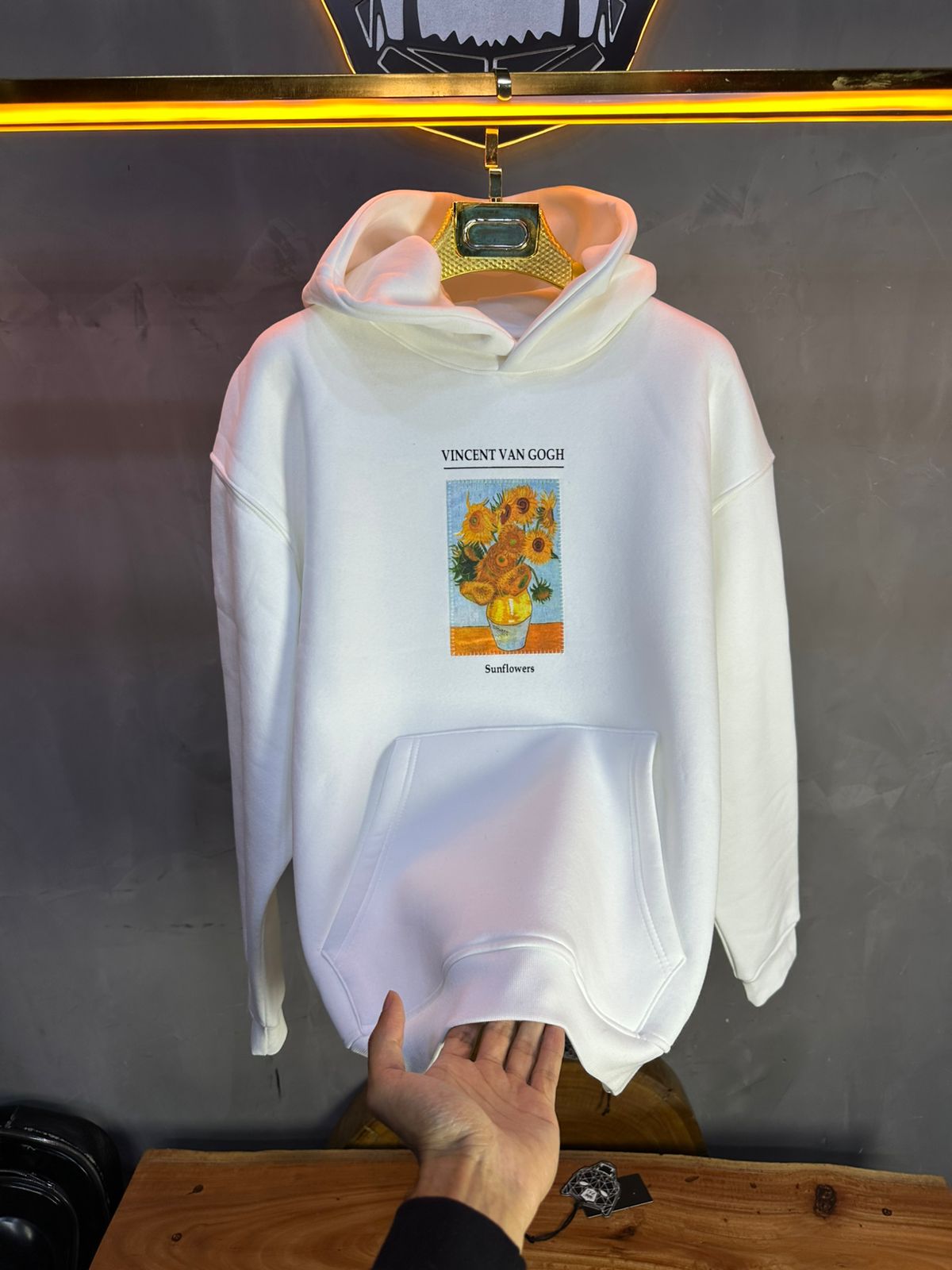 HOODIE SAW OVERSIZE WHITE 4958