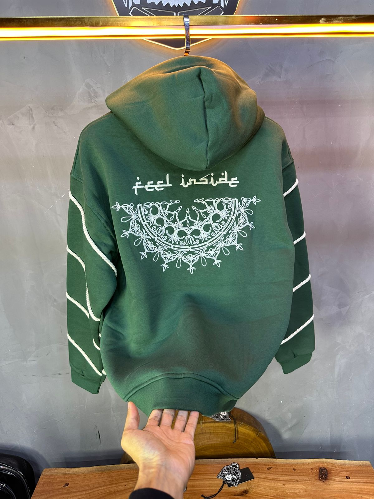 HOODIE SAW OVERSIZE GREEN 4991