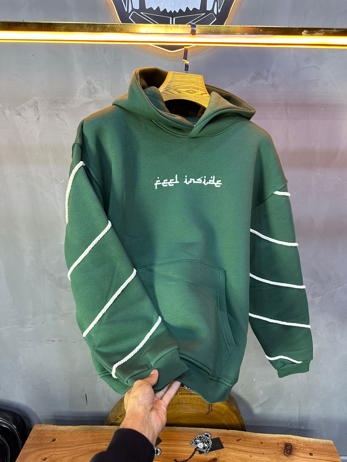 HOODIE SAW OVERSIZE GREEN 4991