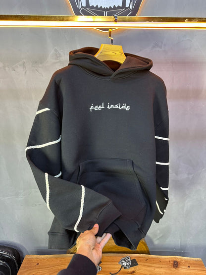 HOODIE SAW OVERSIZE BLACK 4991