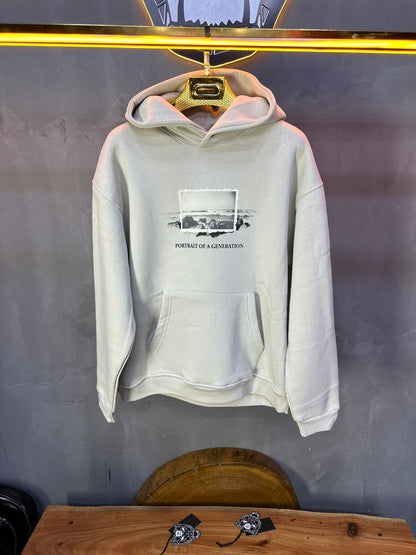 HOODIE SAW OVERSIZE BEIGE 4965