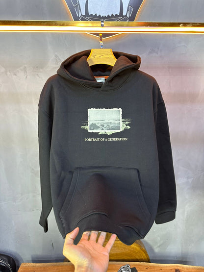 HOODIE SAW OVERSIZE BLACK 4965