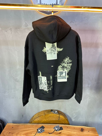 HOODIE SAW OVERSIZE BLACK 4965