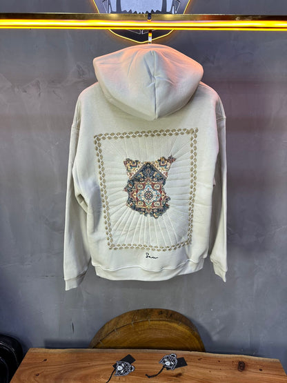 HOODIE SAW OVERSIZE BEIGE 4994