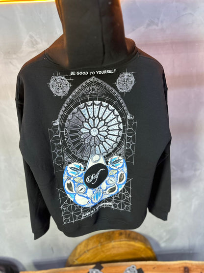 HOODIE SAW OVERSIZE BLACK 4975