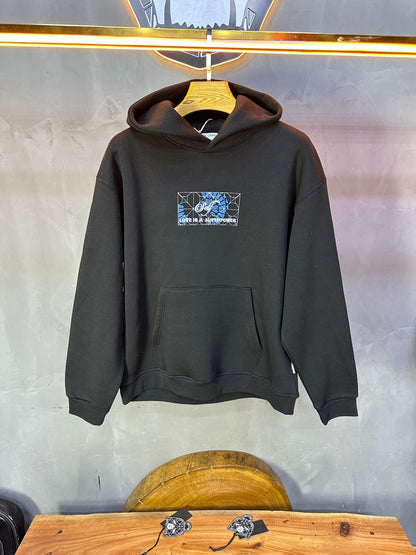 HOODIE SAW OVERSIZE BLACK 4975
