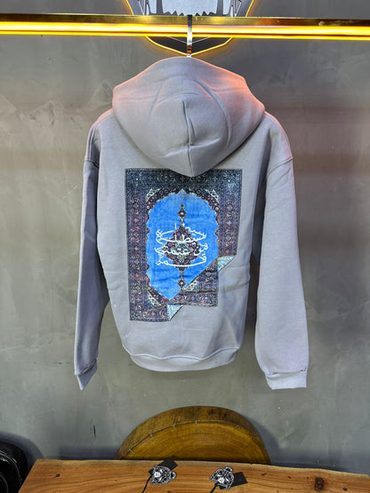 HOODIE SAW OVERSIZE BLUE 4978