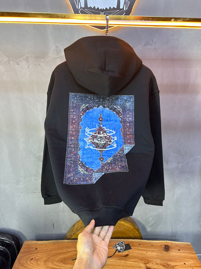 HOODIE SAW OVERSIZE BLACK 4978