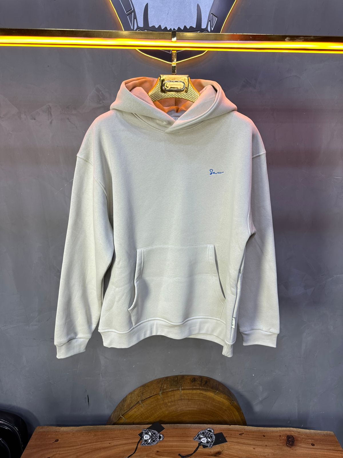 HOODIE SAW OVERSIZE BEIGE 4978