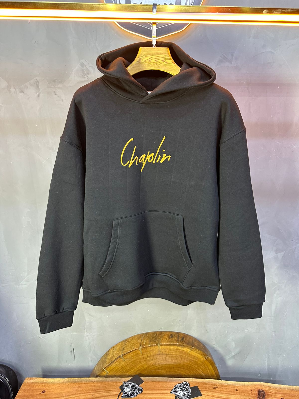 HOODIE SAW OVERSIZE BLACK 4970