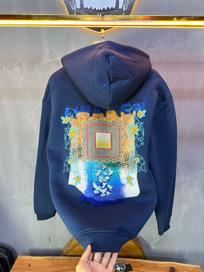 HOODIE SAW OVERSIZE BLUE 4981