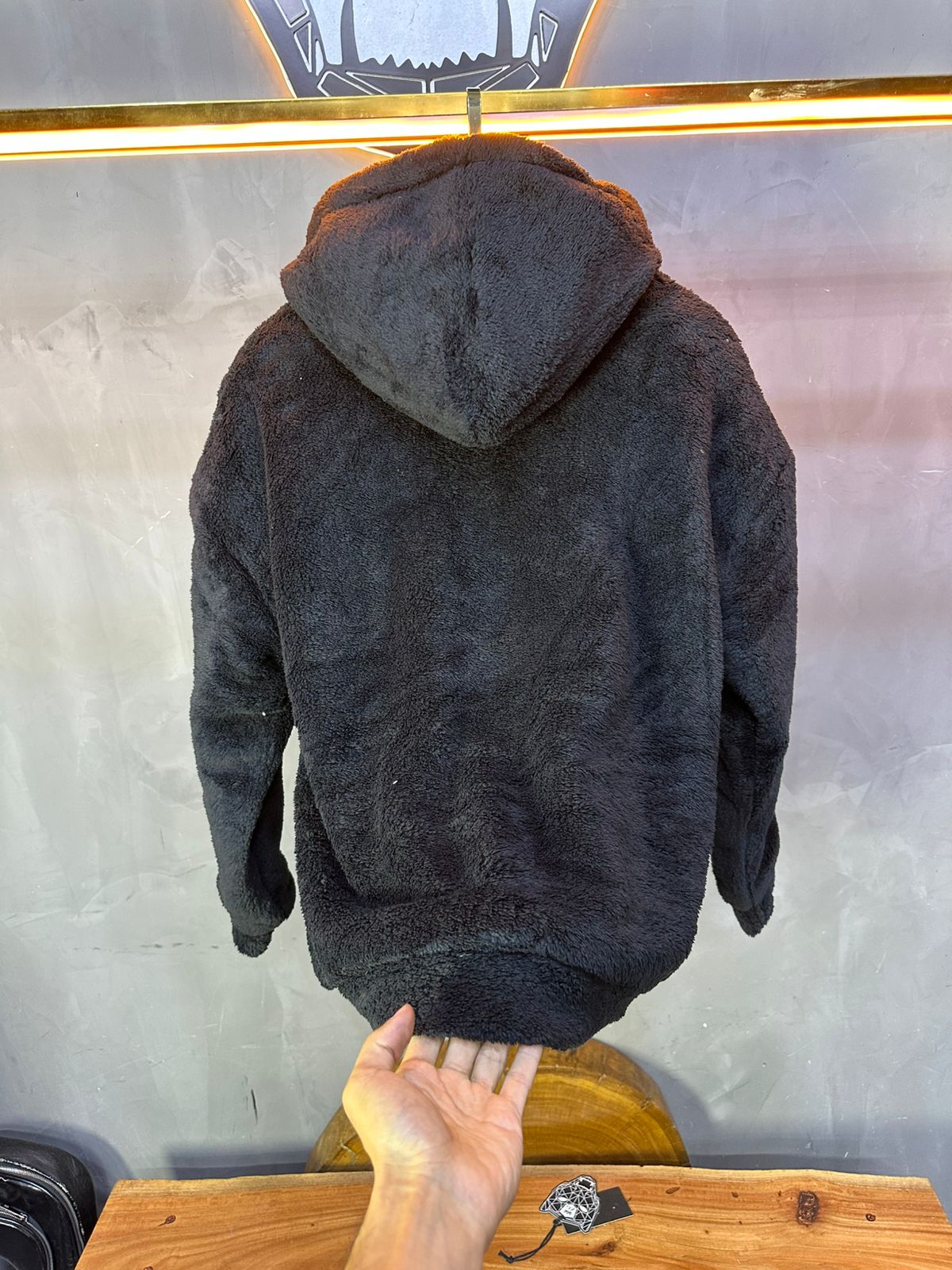 JACKET DOUBLE FAC OVER BLACK/WHITE 4950