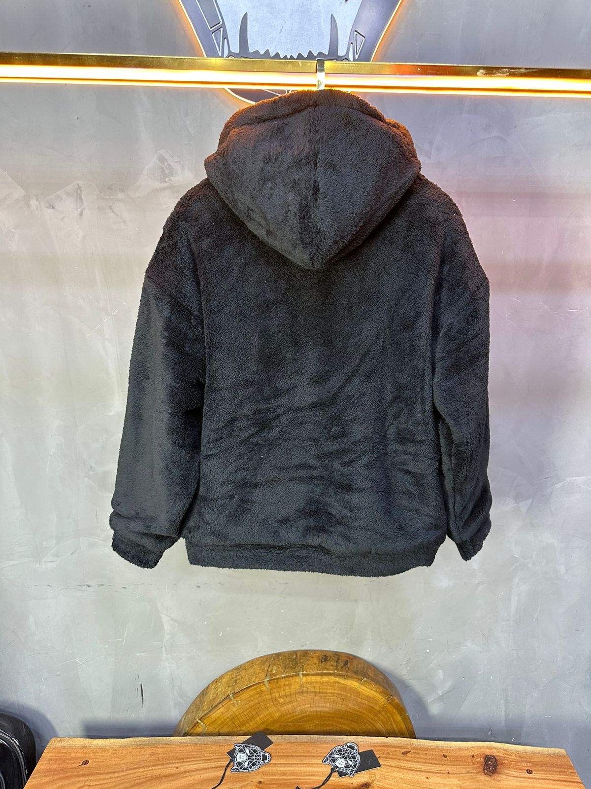 JACKET DOUBLE FAC OVER BLACK/WHITE 4950