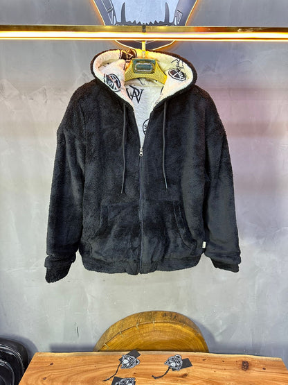 JACKET DOUBLE FAC OVER BLACK/WHITE 4950