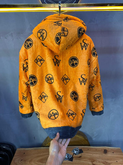 JACKET DOUBLE FAC OVER GREY/ORANGE 4950