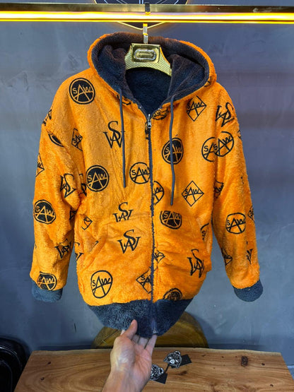 JACKET DOUBLE FAC OVER GREY/ORANGE 4950