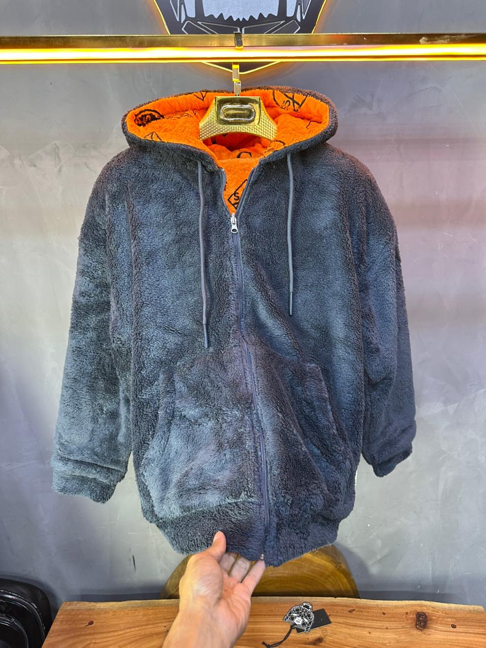 JACKET DOUBLE FAC OVER GREY/ORANGE 4950