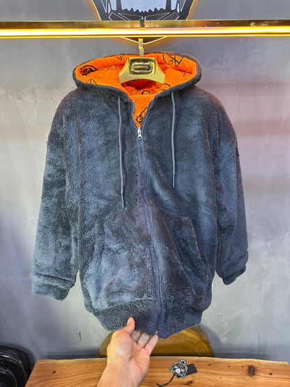 JACKET DOUBLE FAC OVER GREY/ORANGE 4950