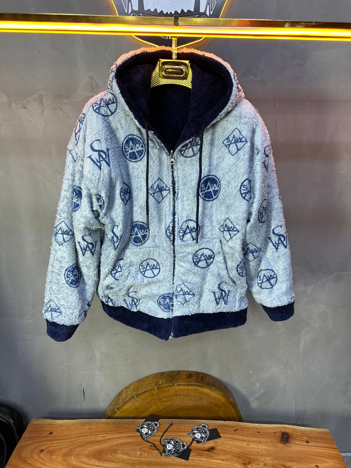 JACKET DOUBLE FAC OVER BLUE 4950