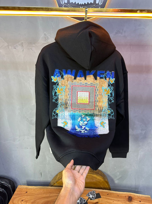 HOODIE SAW OVERSIZE BLACK 4981