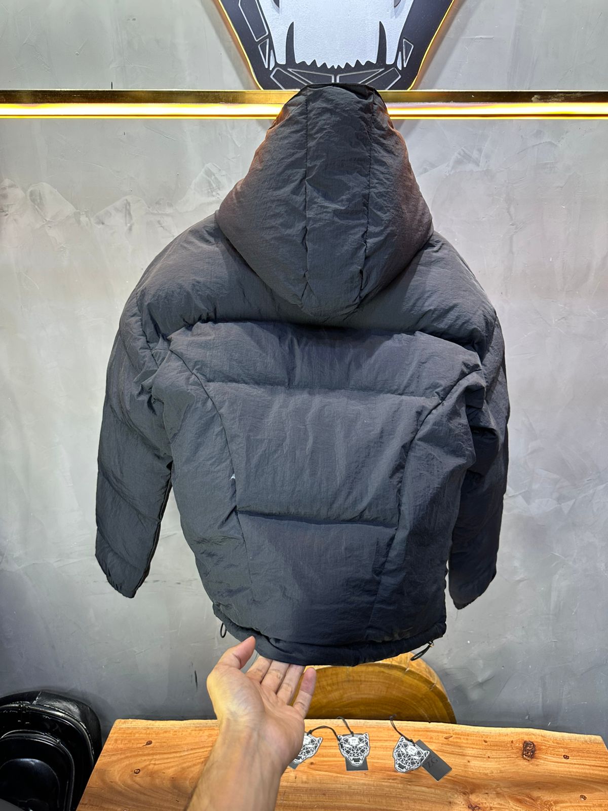 PUFFER JACKET OVERSIZE BLACK 5309