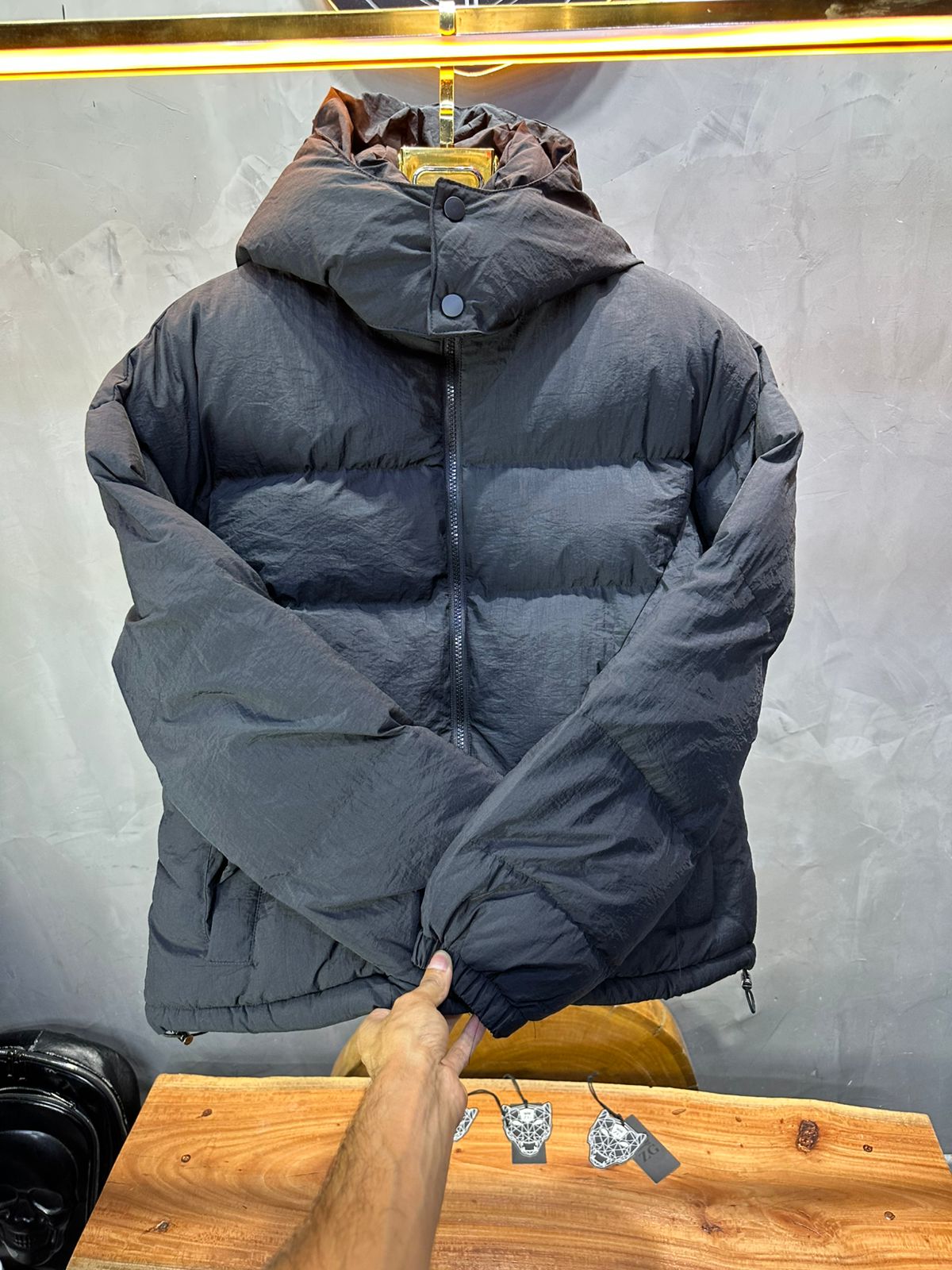 PUFFER JACKET OVERSIZE BLACK 5309