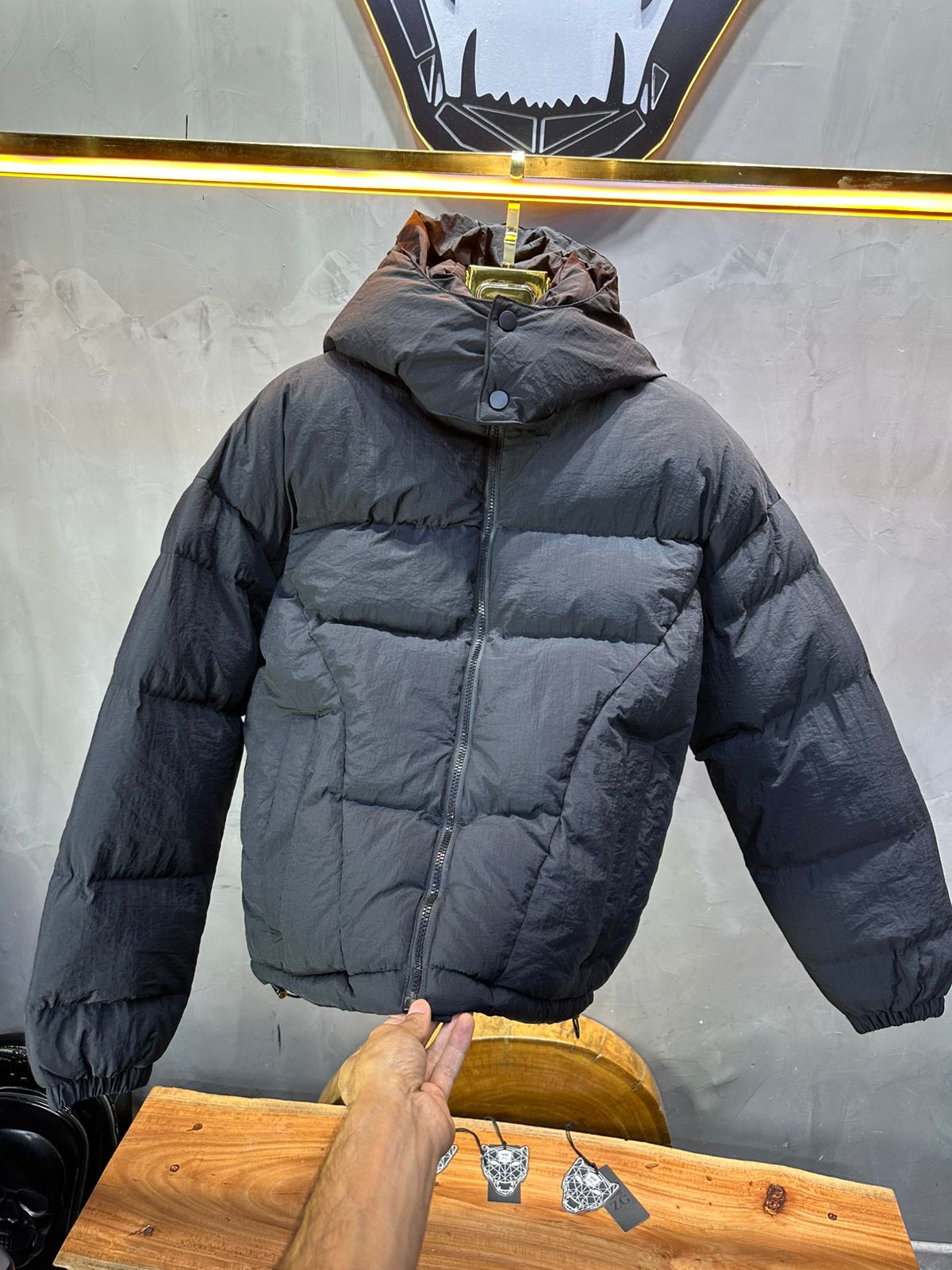 PUFFER JACKET OVERSIZE BLACK 5309