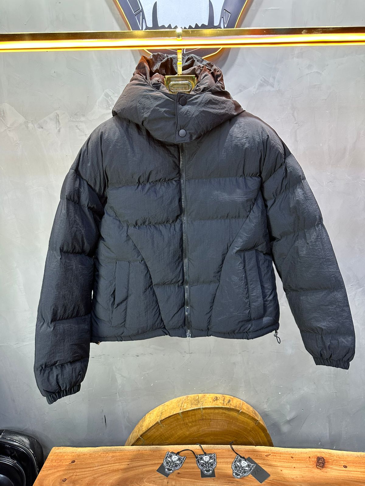 PUFFER JACKET OVERSIZE BLACK 5309